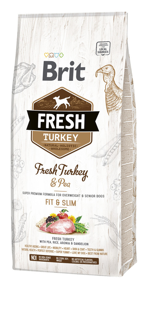 Brit Fresh Turkey & Pea Adult Fit & Slim 12 kg